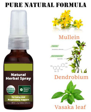 Natural Herbal Spray for Lung and Respiratory Support