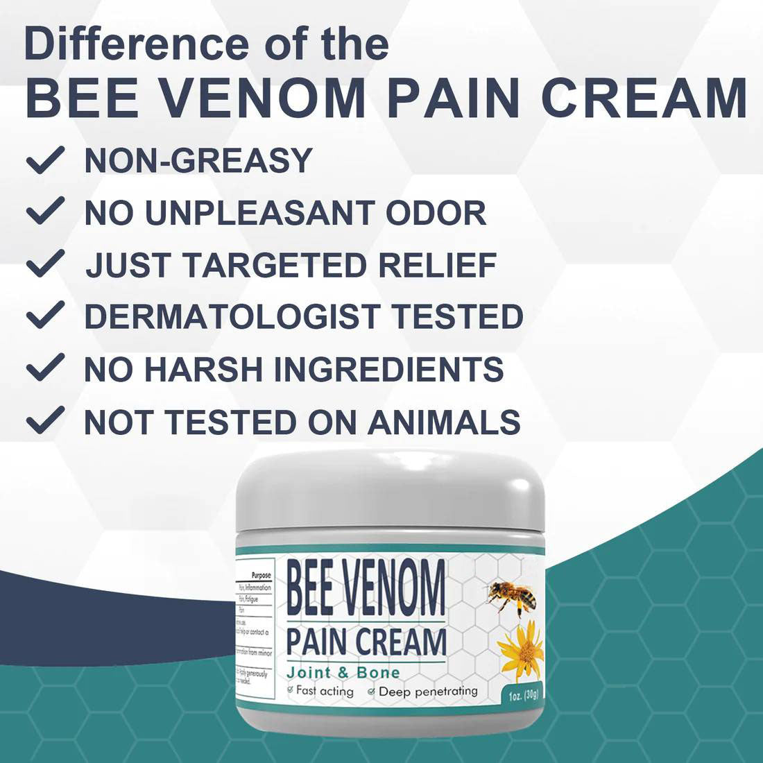 New Zealand Bee Venom Joint Bee Venom Pain and Bone Healing Cream