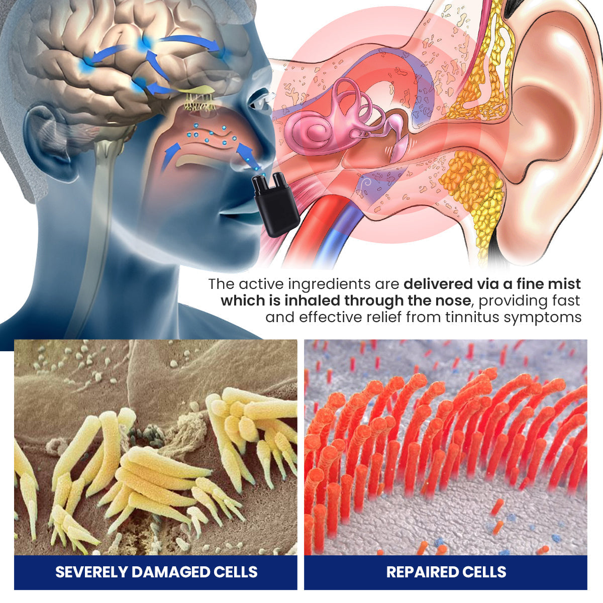 Tinnitus Relief Dual Nasal Inhaler
